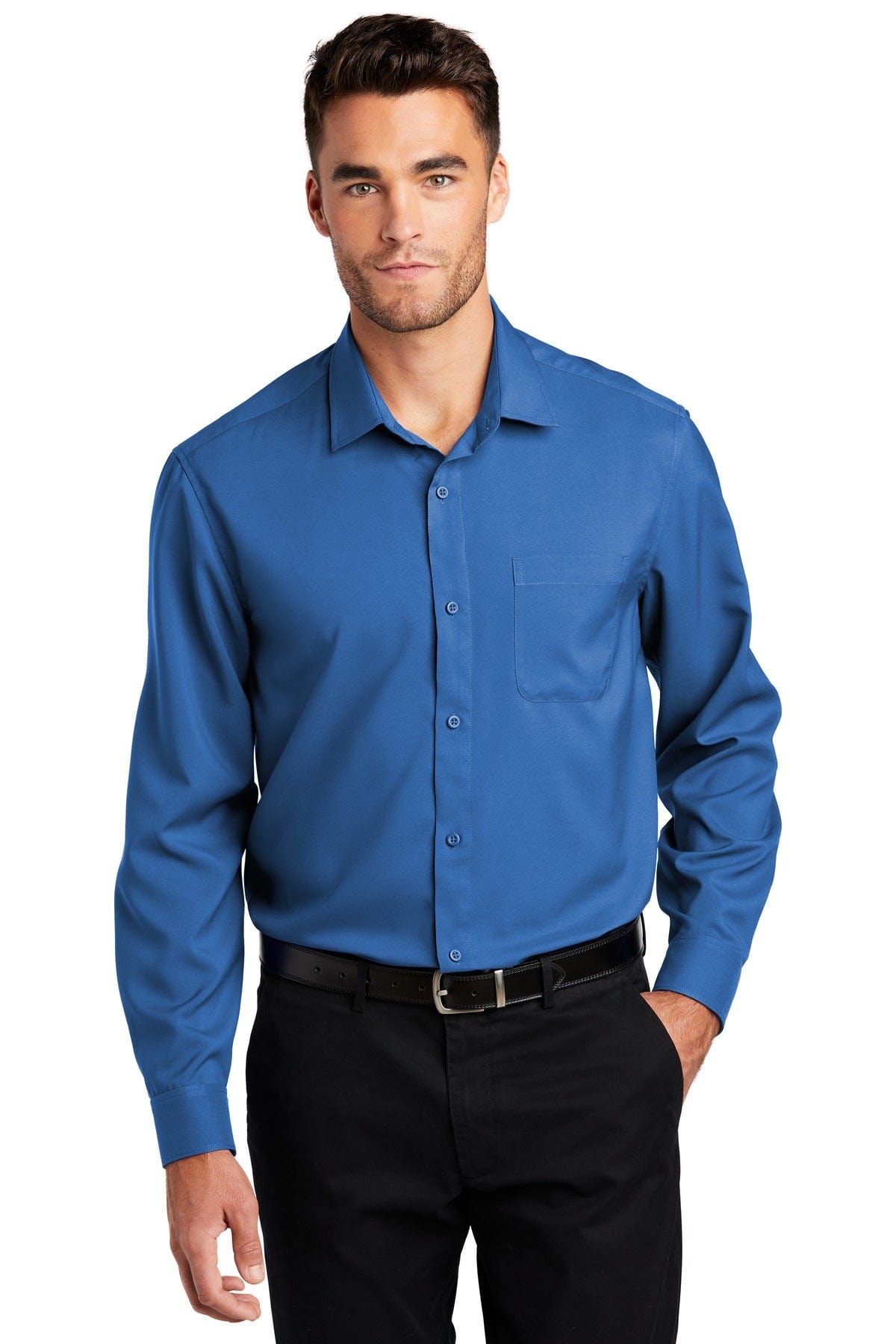 Port Authority Long Sleeve Performance Staff Shirt W401 in 