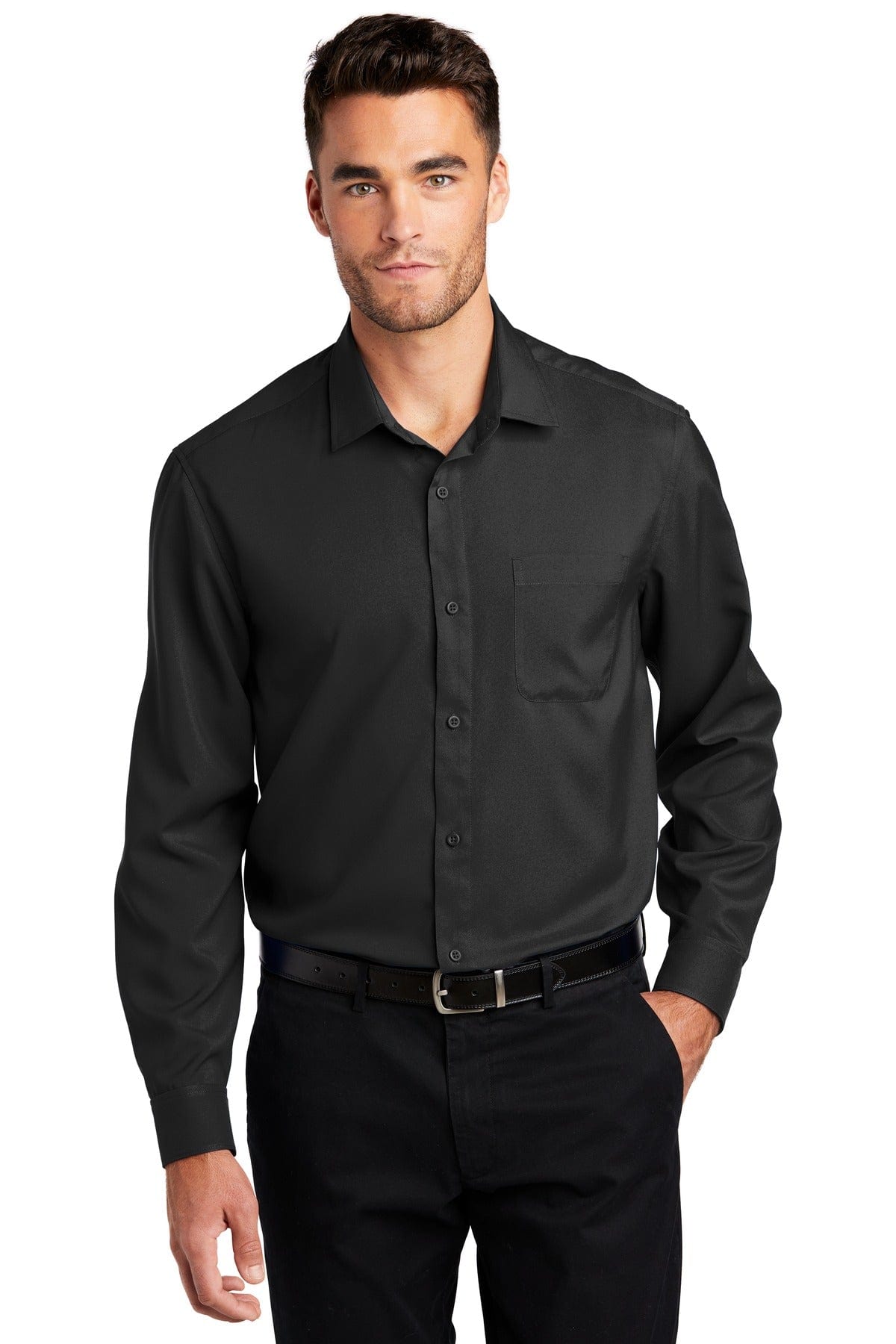 Port Authority Long Sleeve Performance Staff Shirt W401 in 