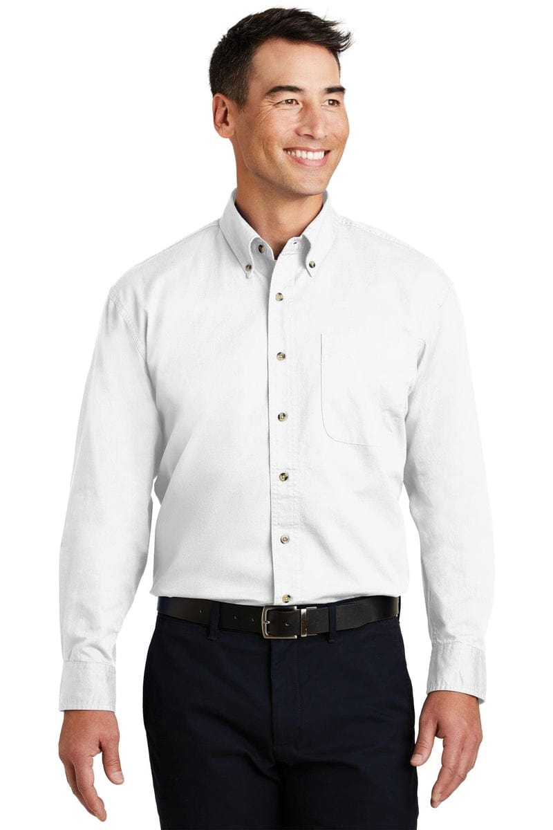 Port Authority Long Sleeve Twill Shirt. S600T in 