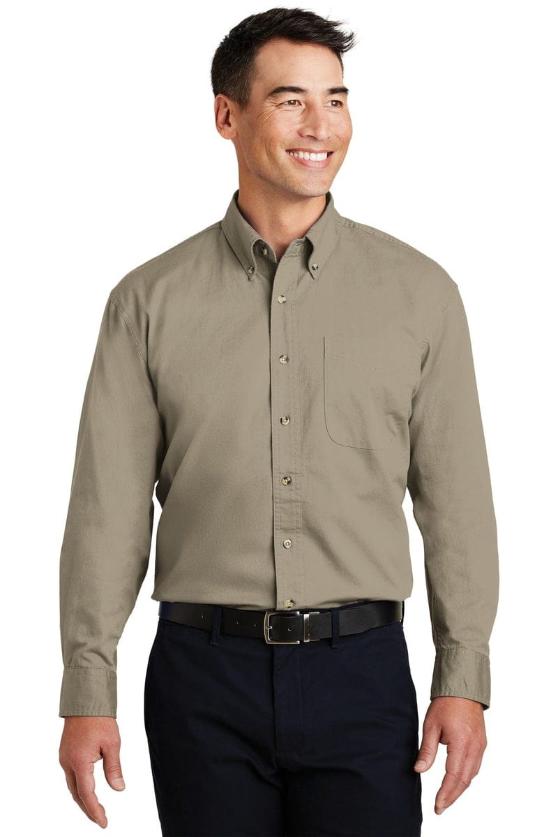 Port Authority Long Sleeve Twill Shirt. S600T in 