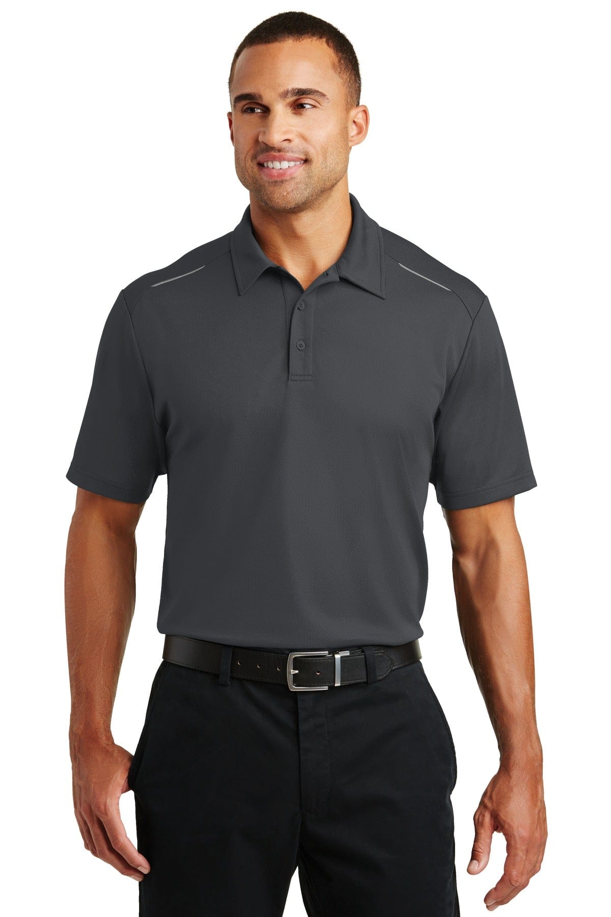 Port Authority Polos/Knits XS / Battleship Grey Port Authority Pinpoint Mesh Polo. K580