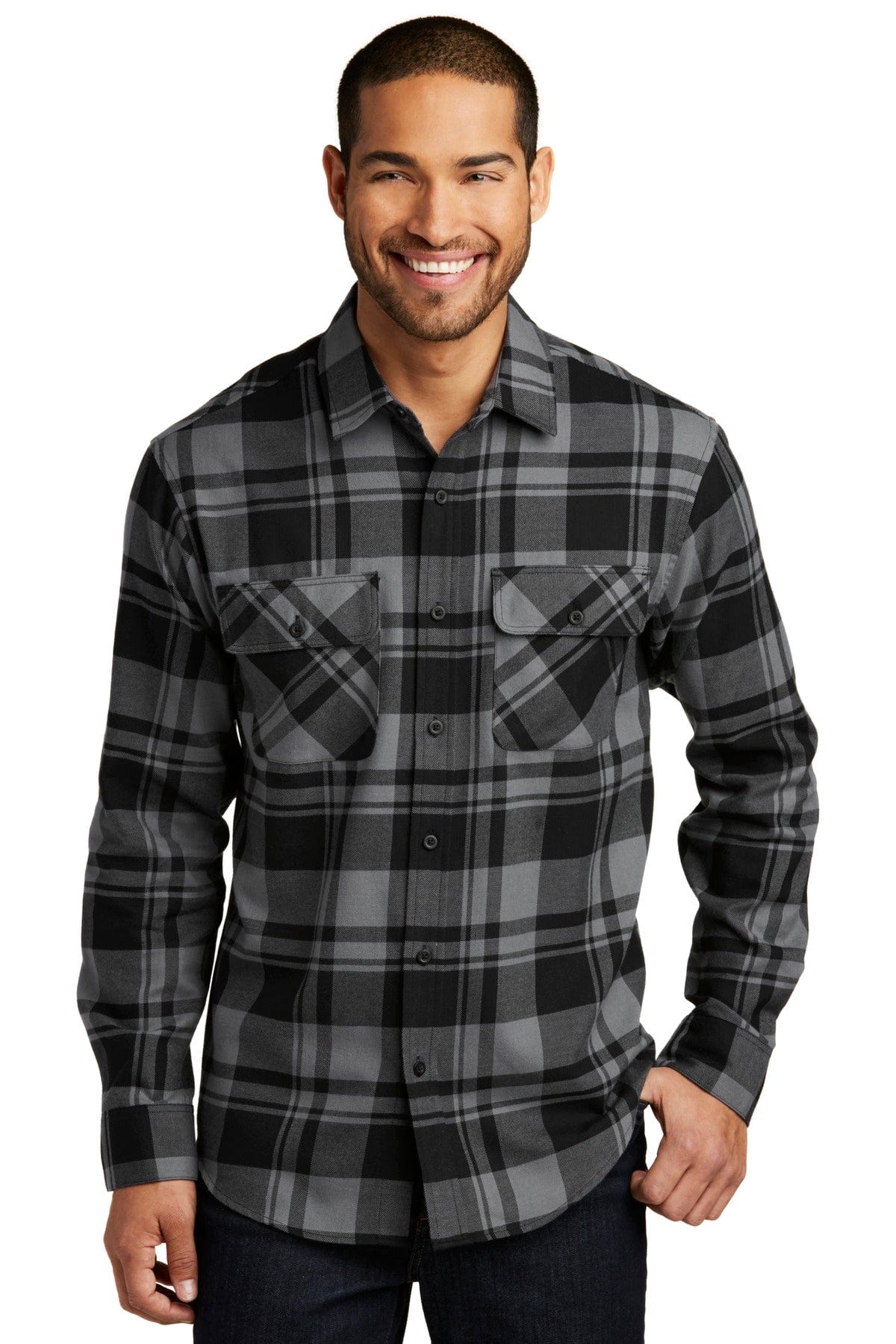 Port Authority Plaid Flannel Shirt. W668 in 