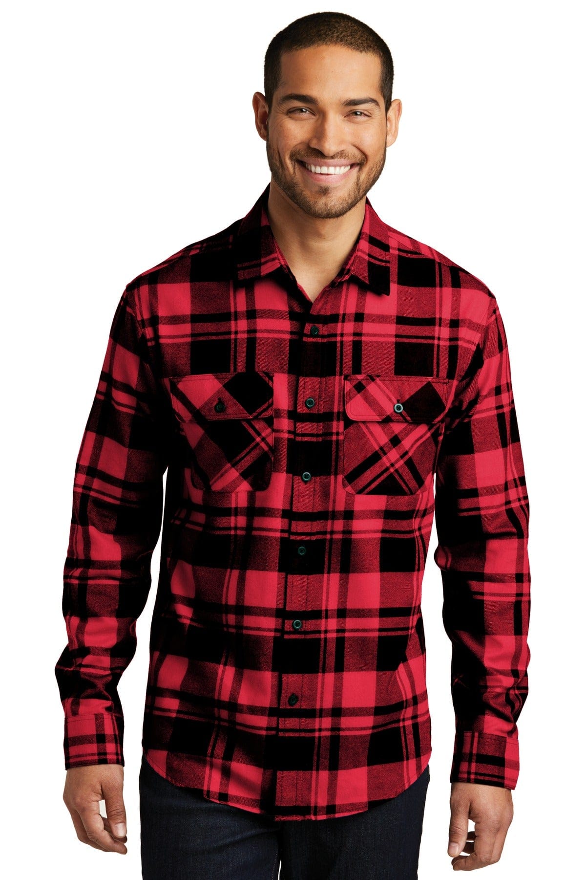 Port Authority Plaid Flannel Shirt. W668 in 