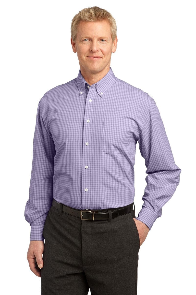 Port Authority Plaid Pattern Easy Care Shirt. S639 in 