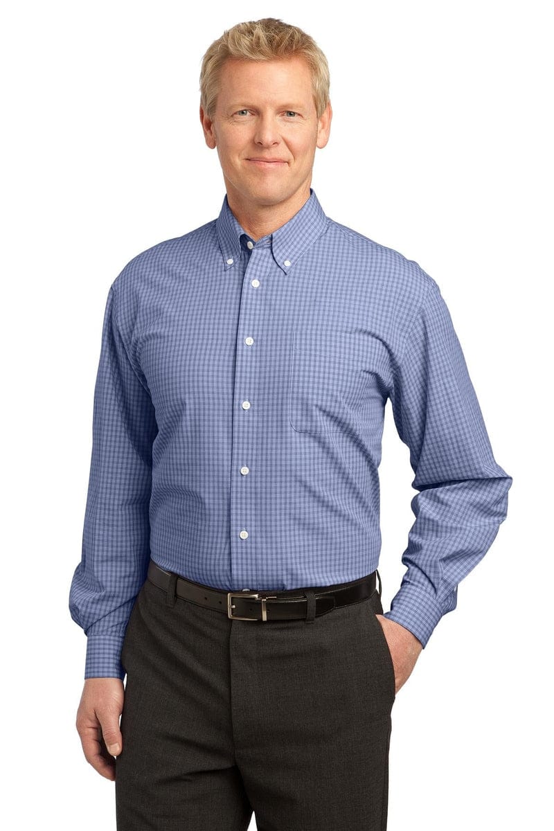 Port Authority Plaid Pattern Easy Care Shirt. S639 in 