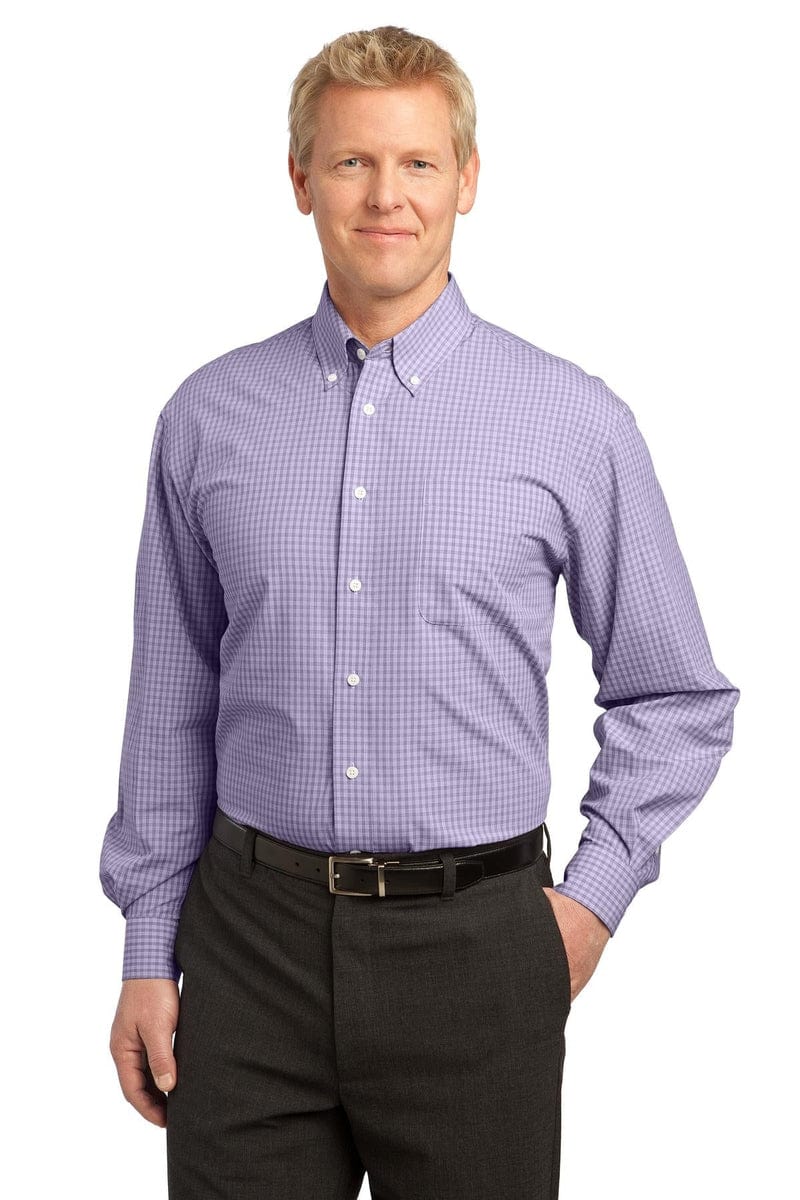 Port Authority Plaid Pattern Easy Care Shirt. S639 in 