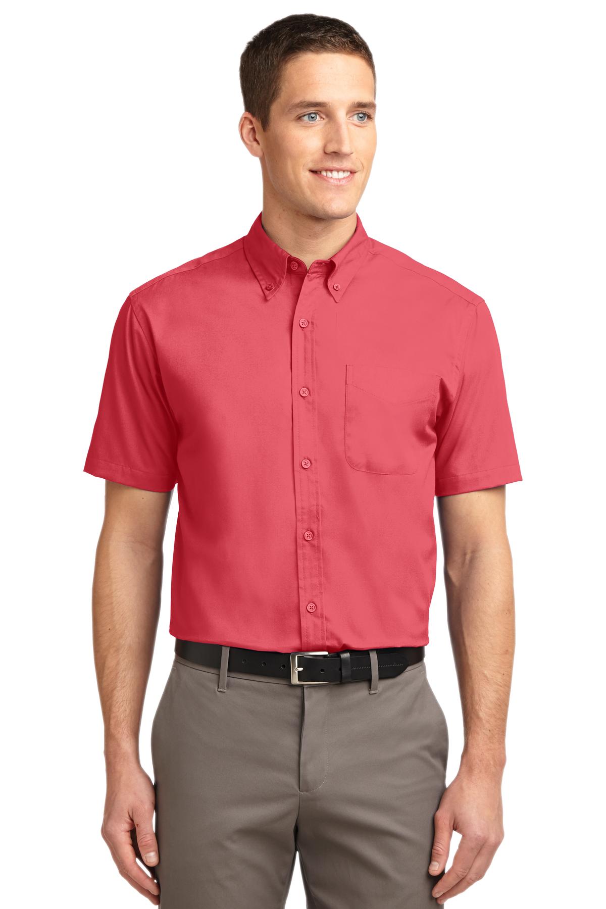 Port Authority Woven Shirts Port Authority Short Sleeve Easy Care Shirt. S508, Traditional Colors