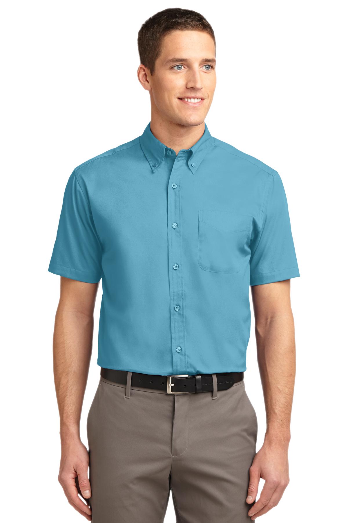 Port Authority Woven Shirts XS / Maui Blue Port Authority Short Sleeve Easy Care Shirt. S508, Traditional Colors