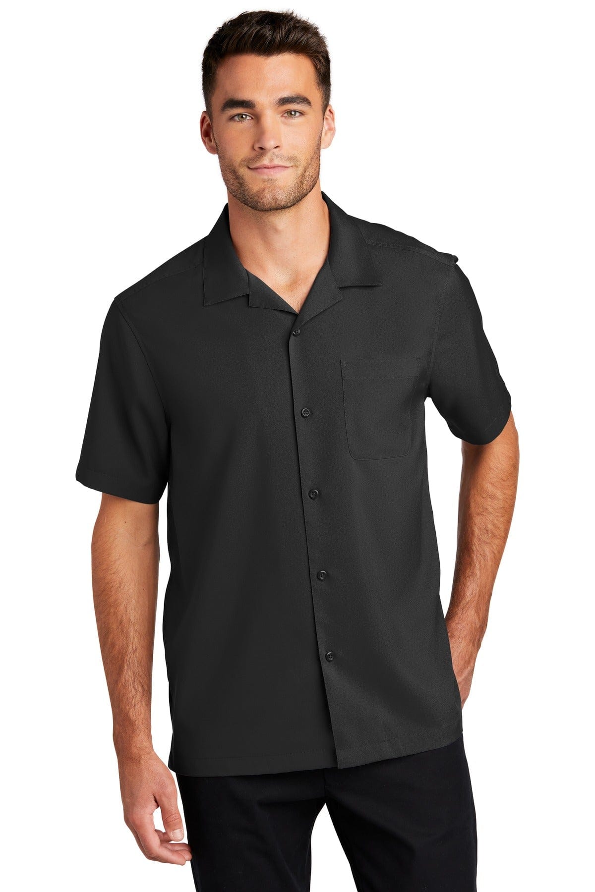 Port Authority Woven Shirts XS / Black Port Authority Short Sleeve Performance Staff Shirt W400