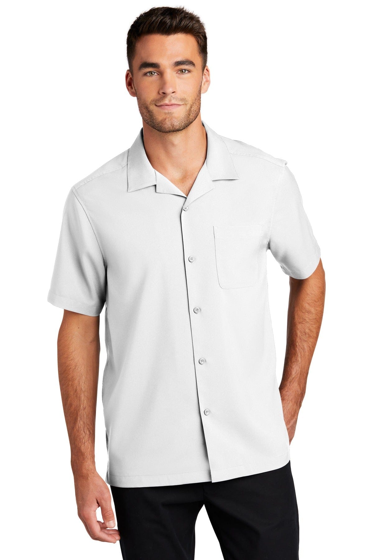 Port Authority Woven Shirts XS / White Port Authority Short Sleeve Performance Staff Shirt W400