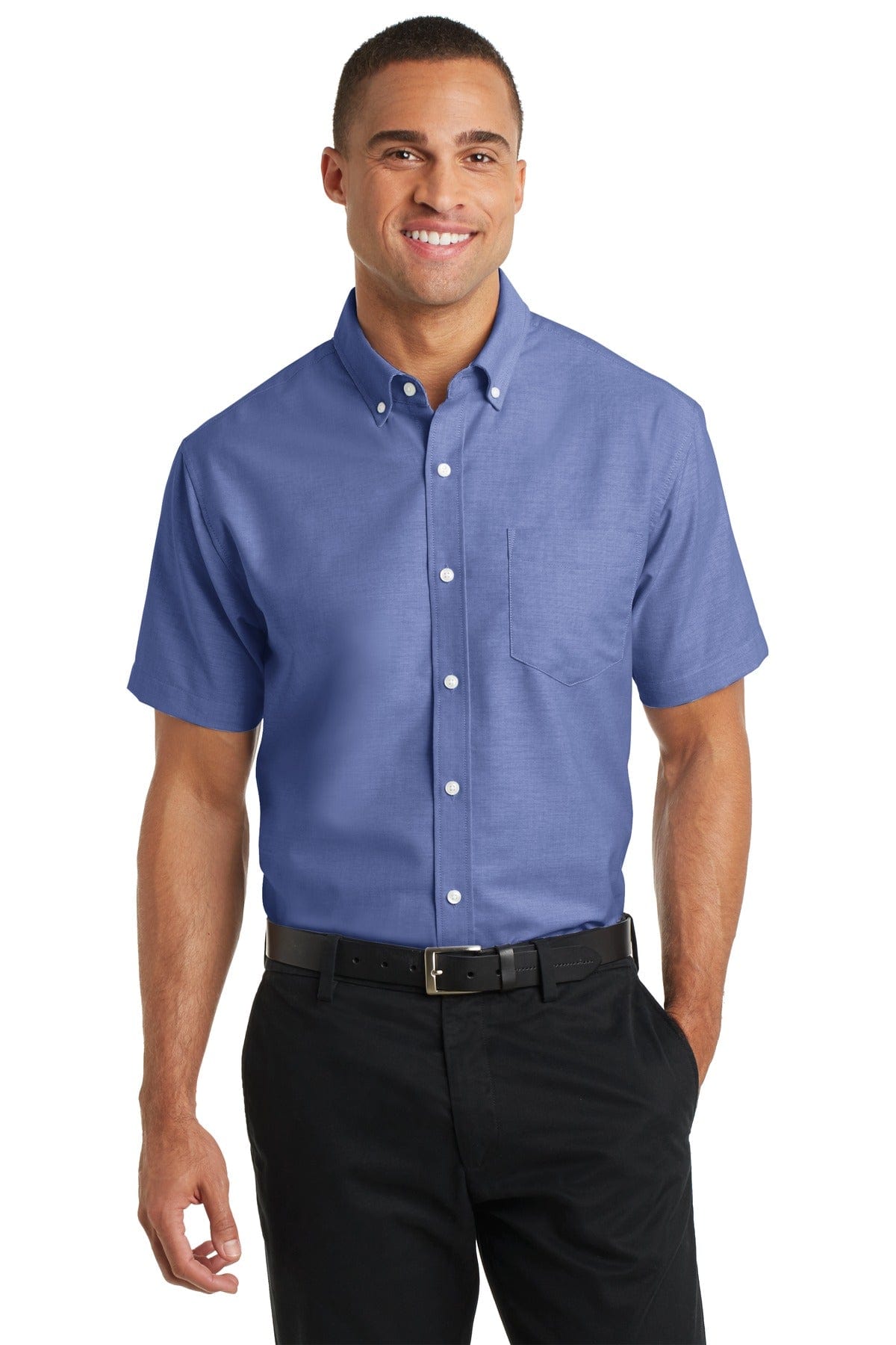 Port Authority Short Sleeve SuperPro Oxford Shirt. S659 in 