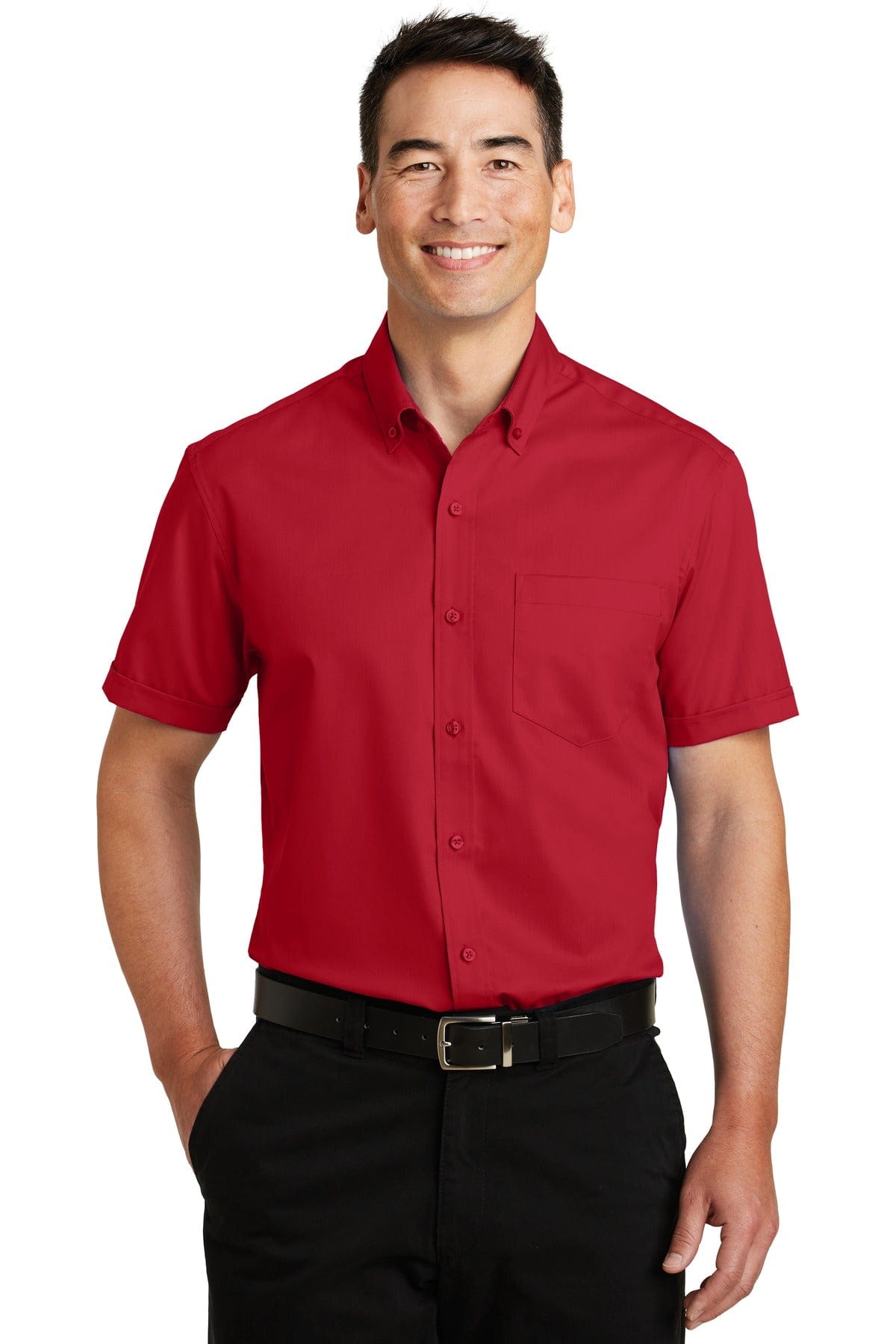 Port Authority Short Sleeve SuperPro Twill Shirt. S664 in 