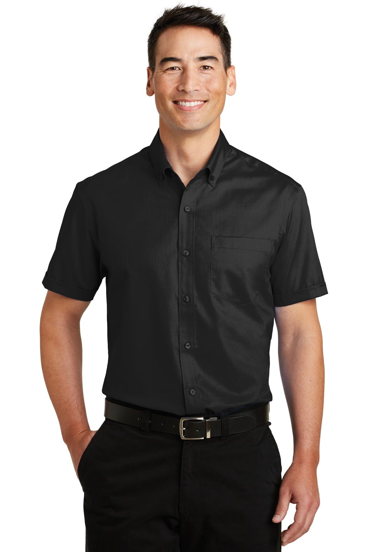 Port Authority Short Sleeve SuperPro Twill Shirt. S664 in 