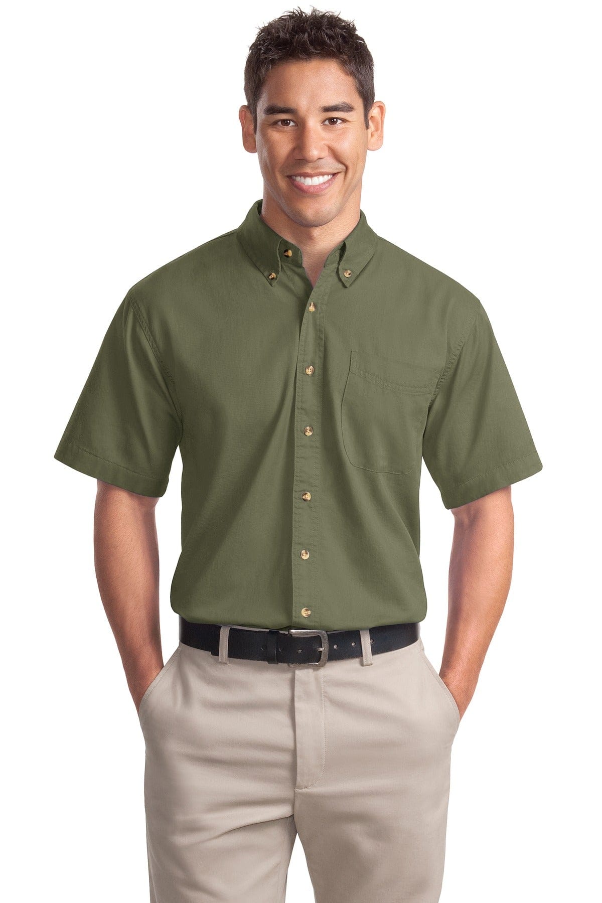 Port Authority Woven Shirts Port Authority Short Sleeve Twill Shirt. S500T