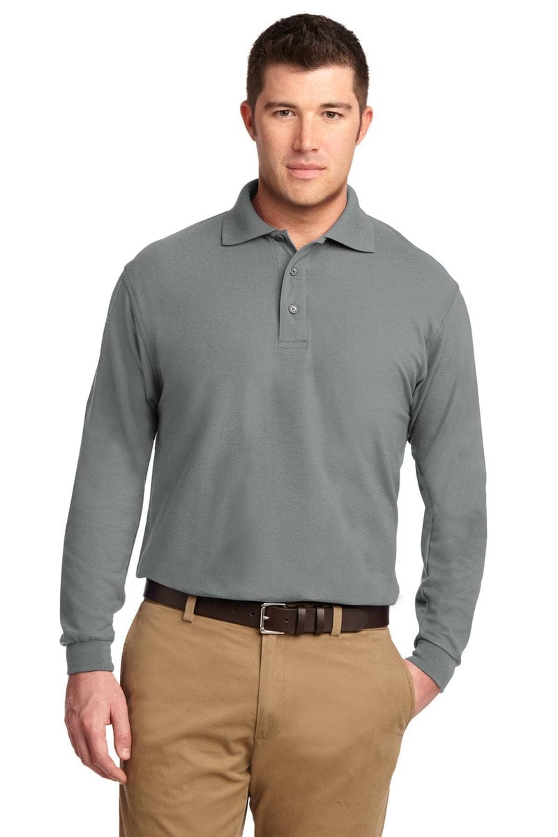 Port Authority Silk Touch Long Sleeve Polo. K500LS in 