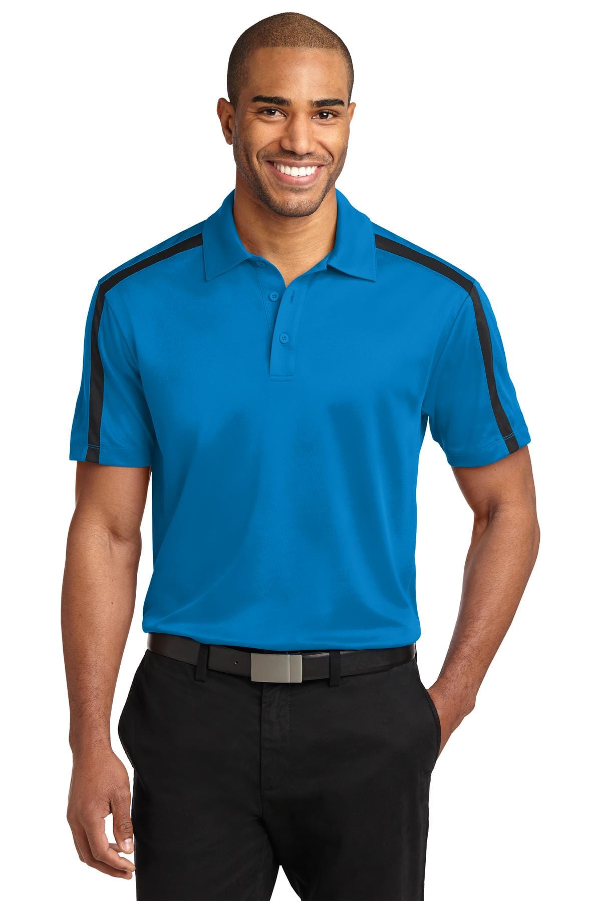 Port Authority Silk Touch Performance Colorblock Stripe Polo. K547 in 