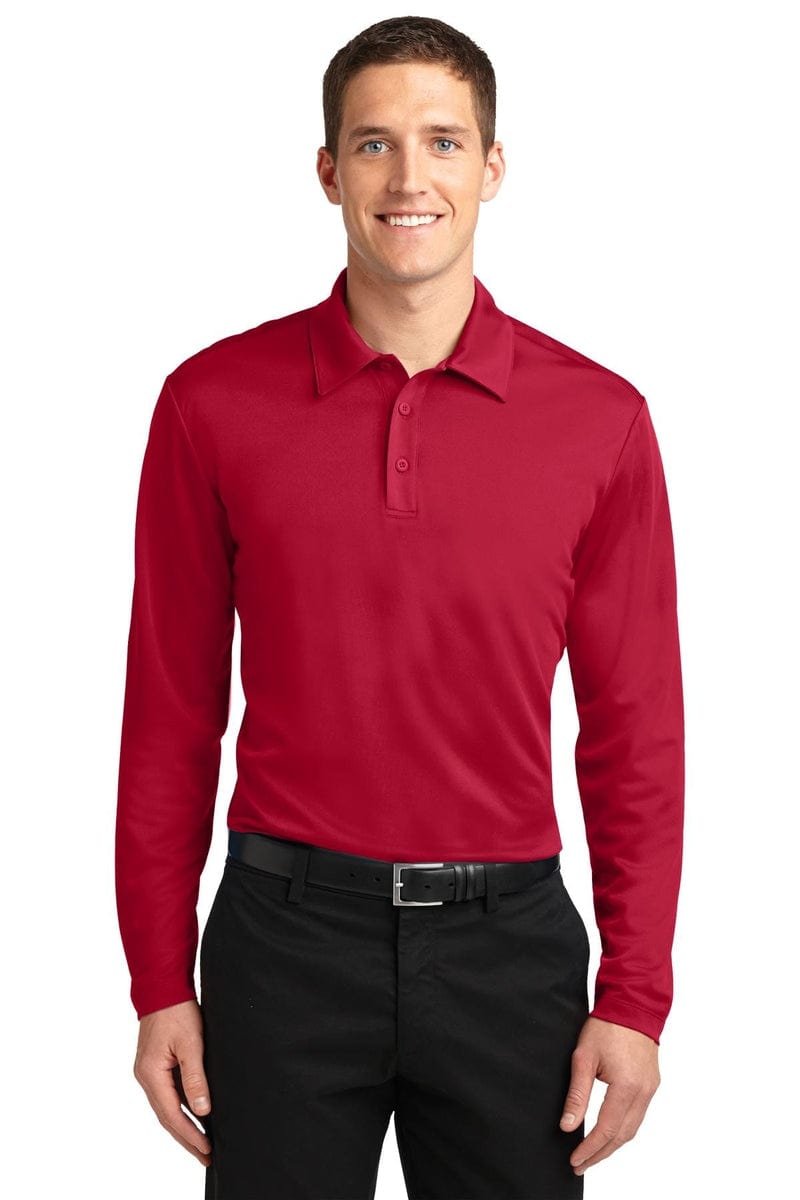Port Authority Silk Touch Performance Long Sleeve Polo. K540LS in 
