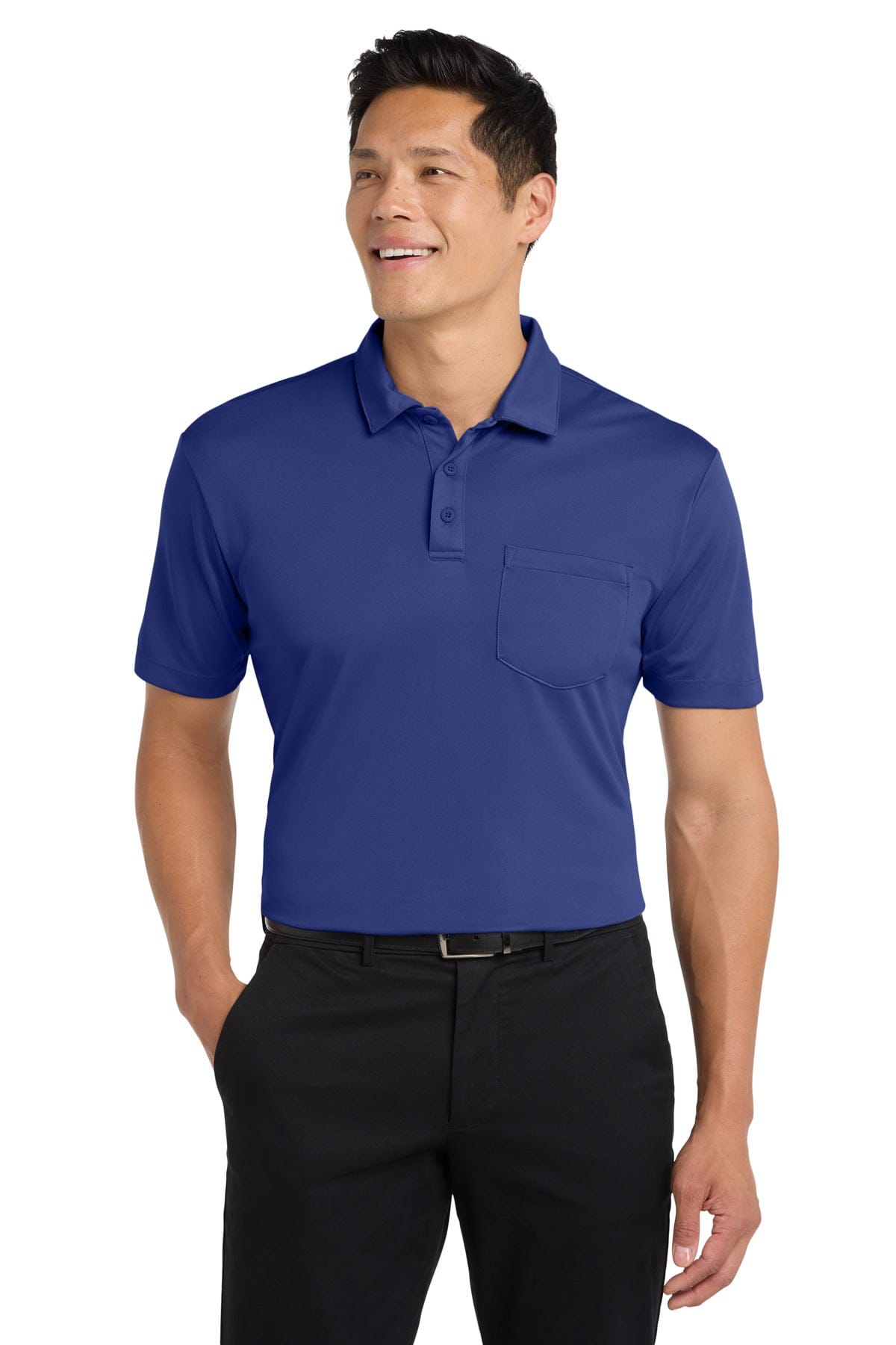 Port Authority Polos/Knits XS / Royal Port Authority Silk Touch Performance Pocket Polo. K540P