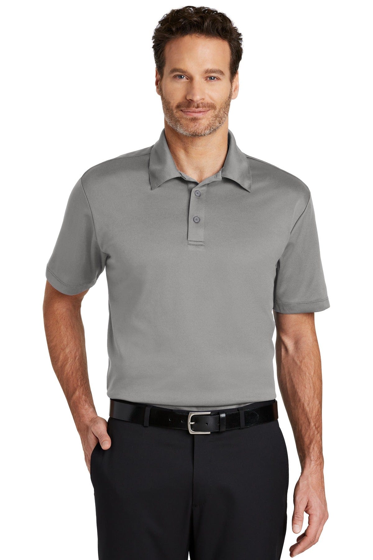 Port Authority Polos/Knits XS / Gusty Grey Port Authority Silk Touch Performance Polo. K540