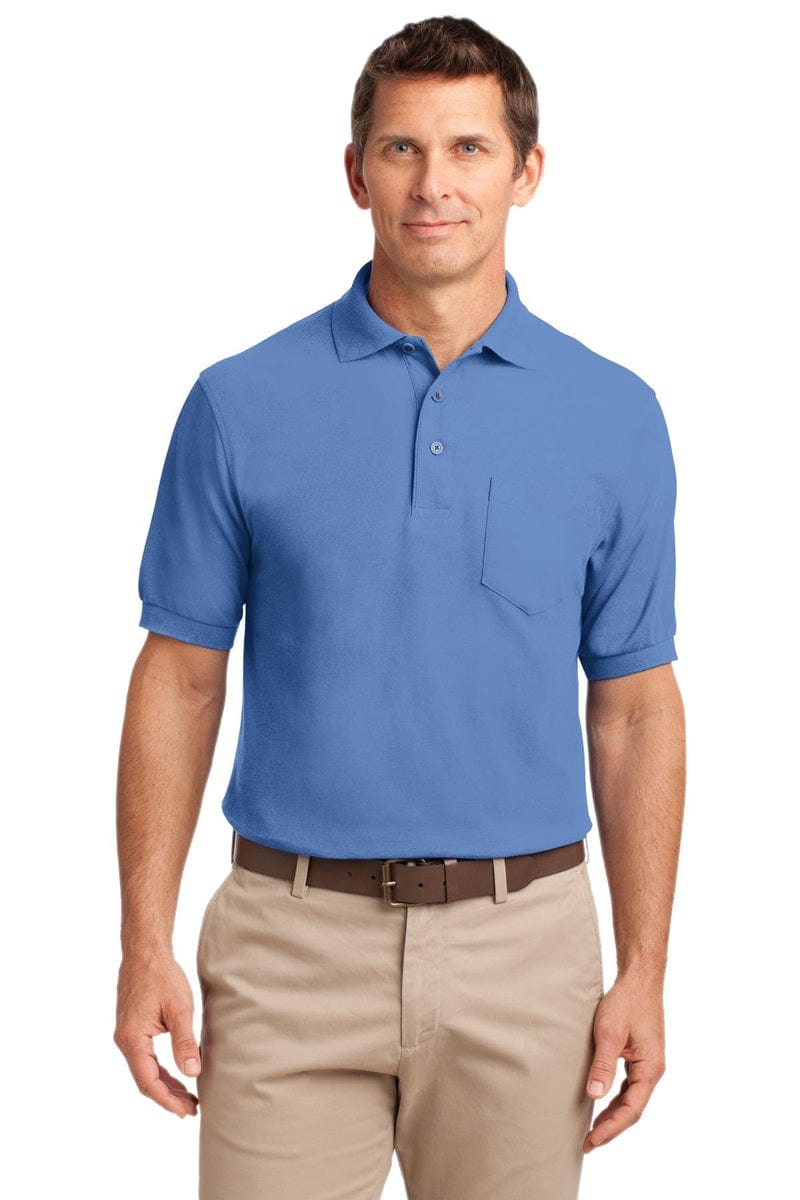 Port Authority Silk Touch Polo with Pocket. K500P in 