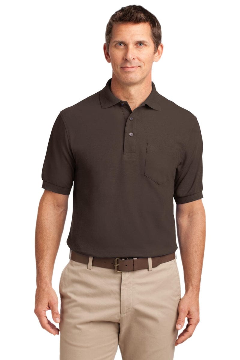Port Authority Silk Touch Polo with Pocket. K500P in 