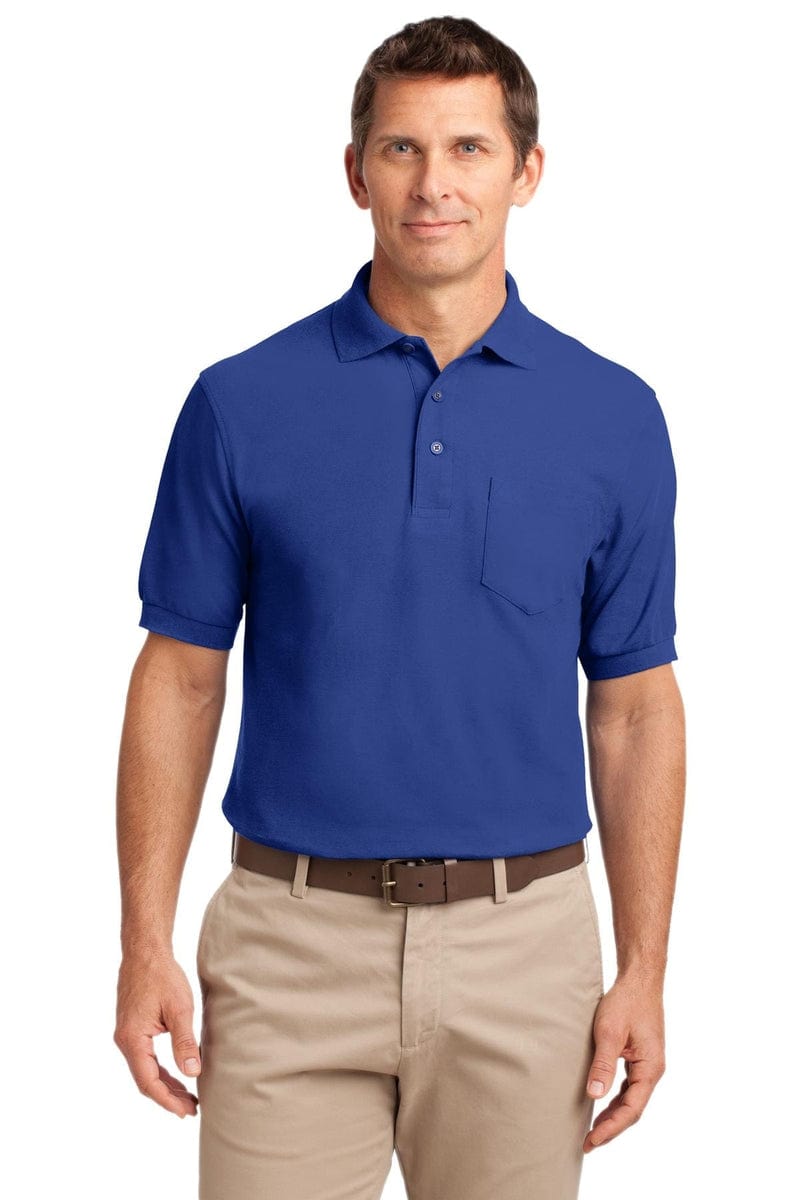 Port Authority Silk Touch Polo with Pocket. K500P in 