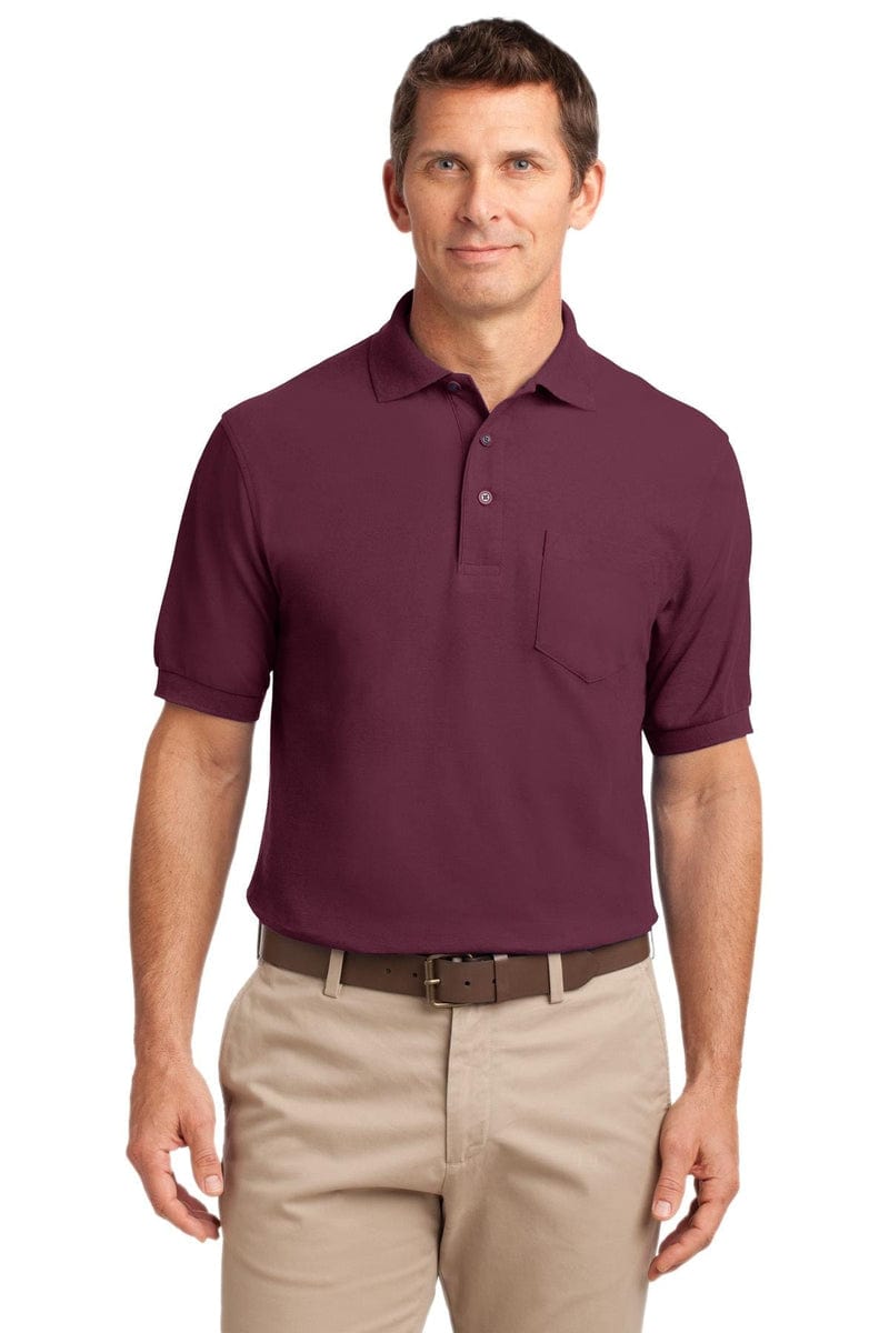 Port Authority Silk Touch Polo with Pocket. K500P in 