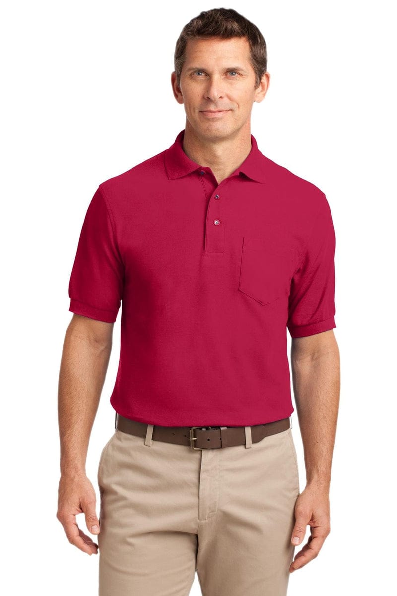 Port Authority Silk Touch Polo with Pocket. K500P in 