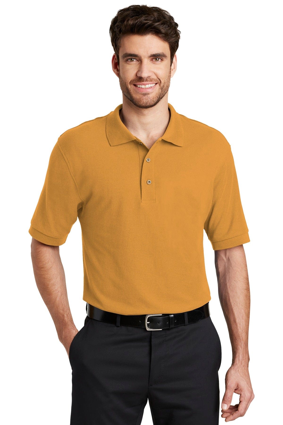 Port Authority Polos/Knits XS / Gold Port Authority Silk Touch Polo. K500