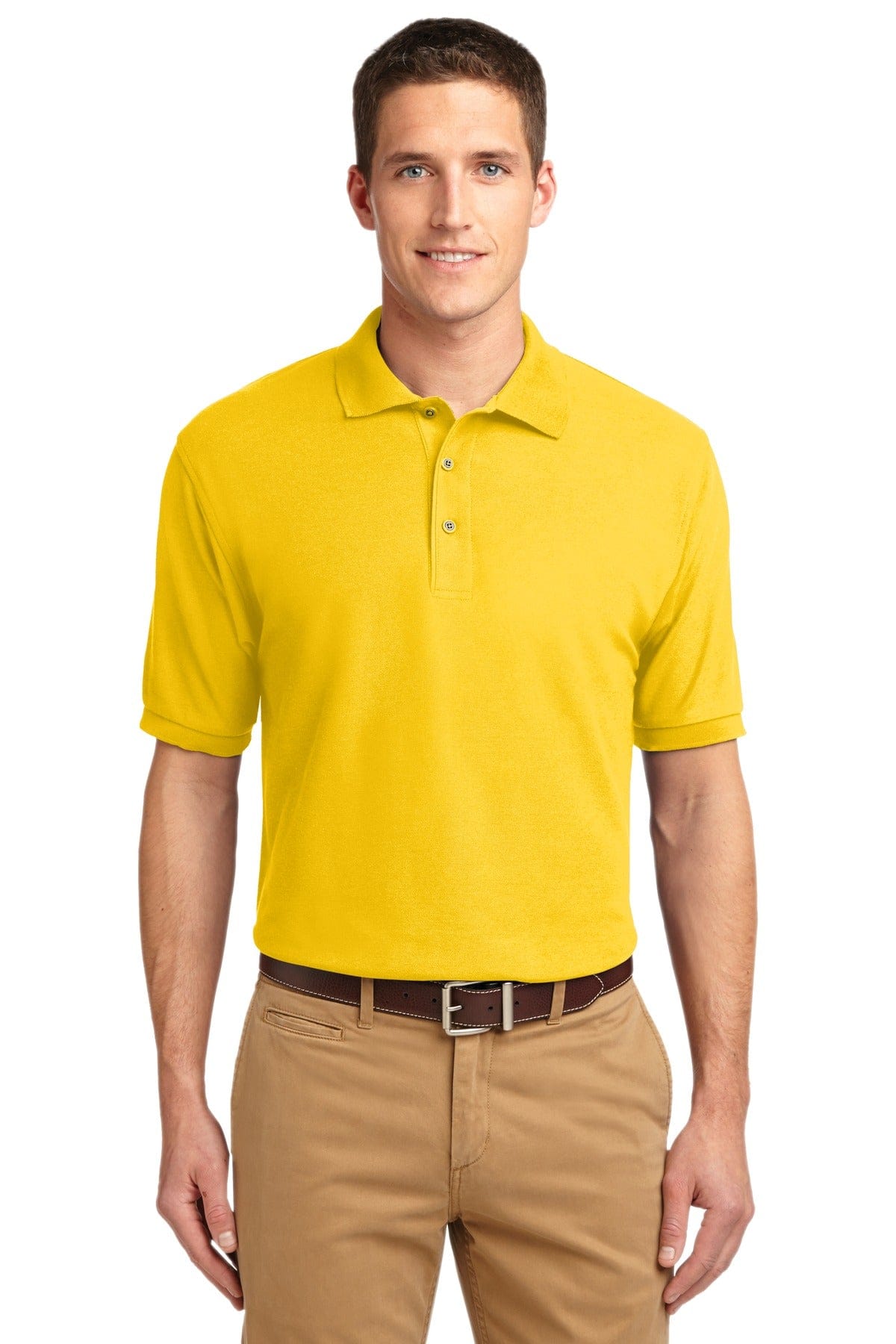 Port Authority Polos/Knits L / Sunflower Yellow Port Authority Silk Touch Polo. K500