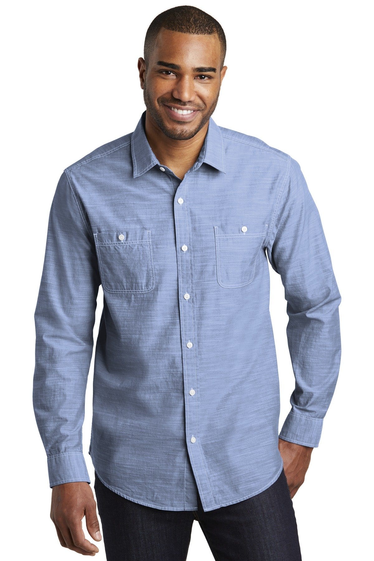 Port Authority Slub Chambray Shirt. W380 in 
