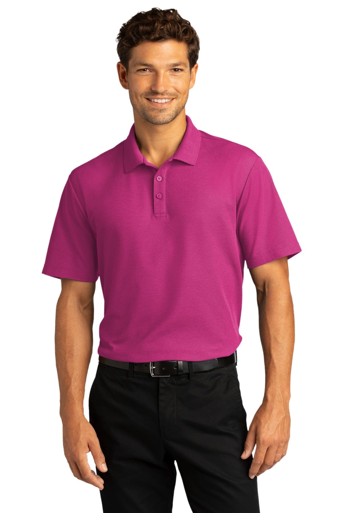 Port Authority Polos/Knits XS / Wild Berry Port Authority SuperPro React Polo. K810