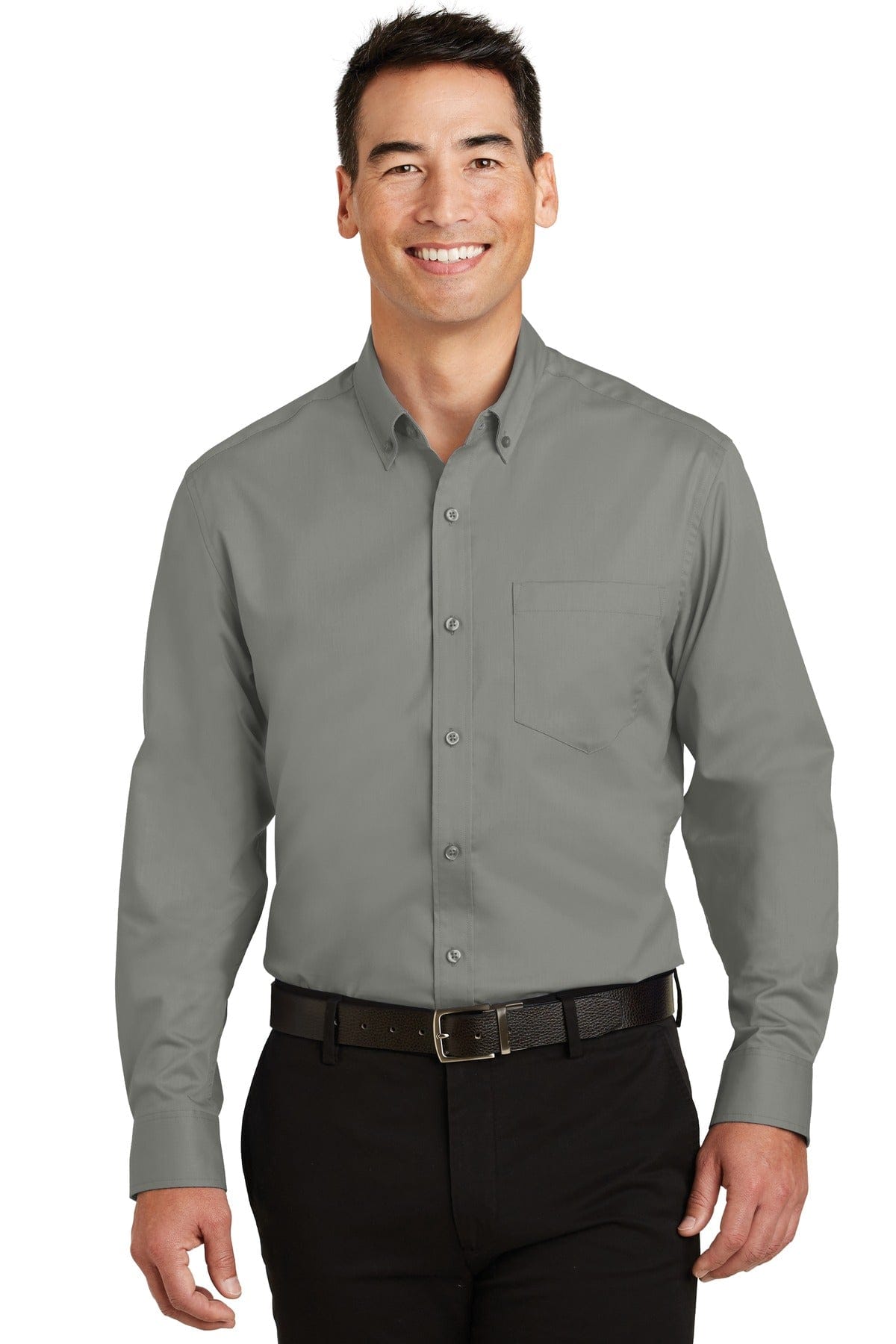 Port Authority Woven Shirts XS / Monument Grey Port Authority SuperPro Twill Shirt. S663