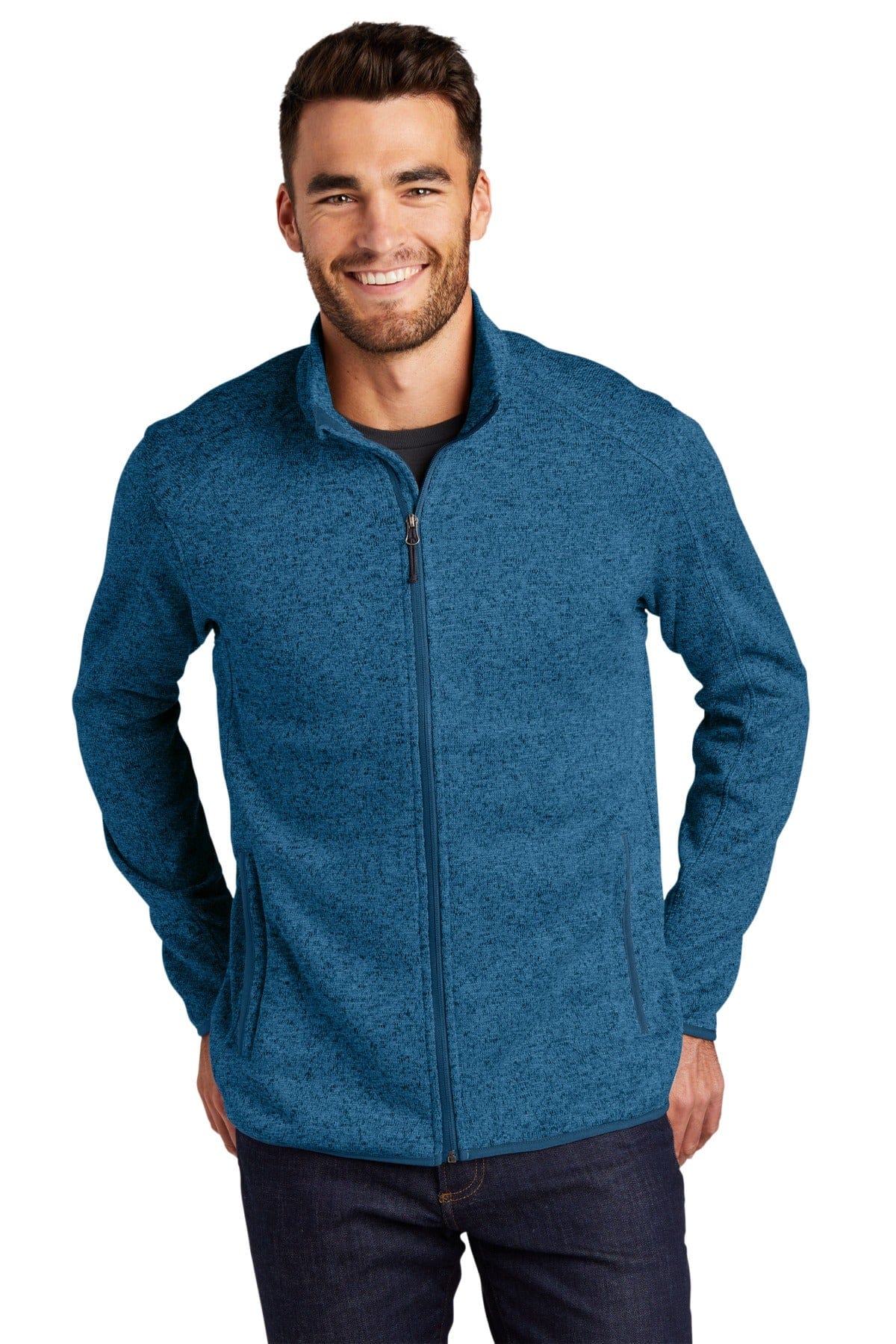 Port Authority Sweater Fleece Jacket. F232 in 