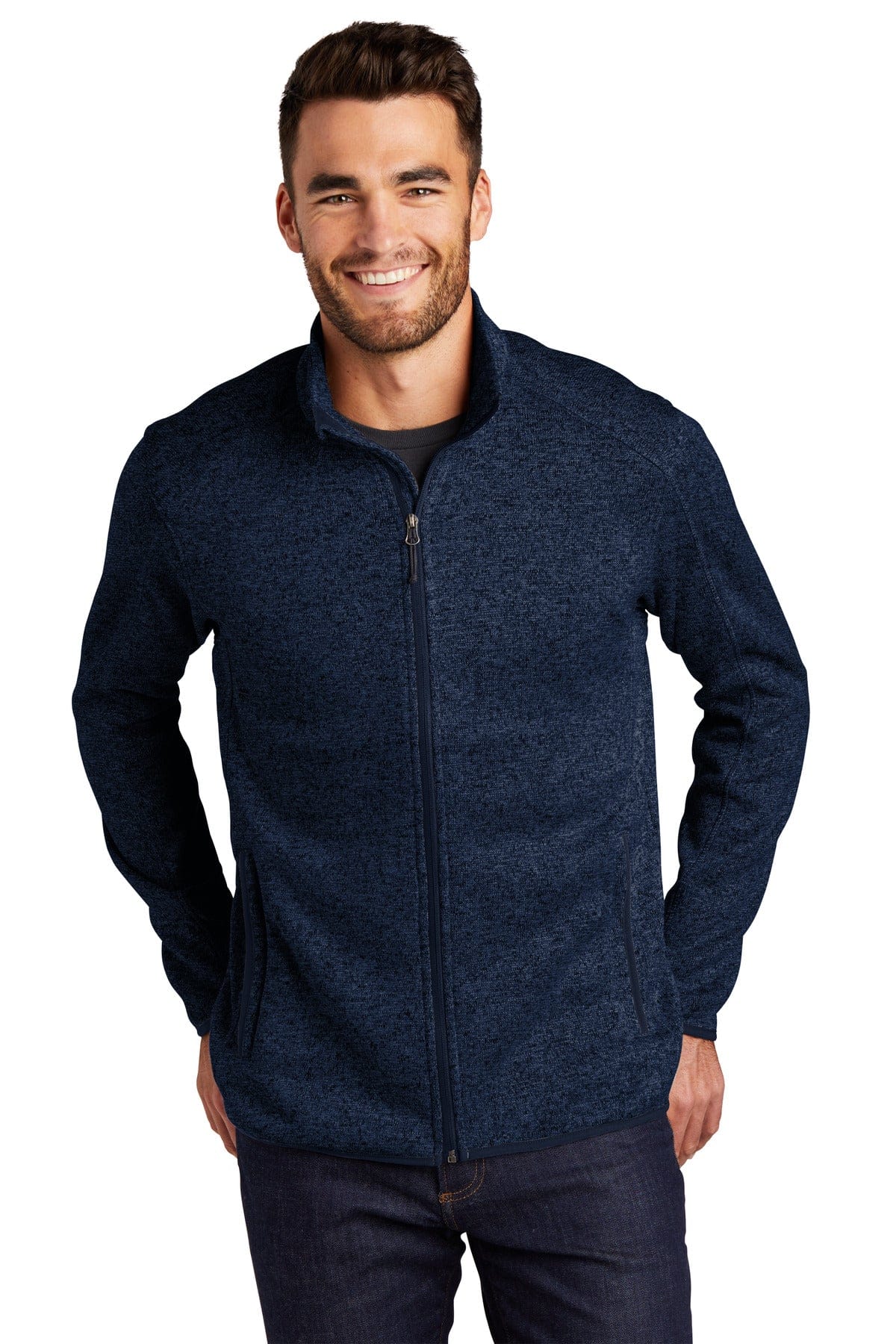 Port Authority Sweater Fleece Jacket. F232 in 