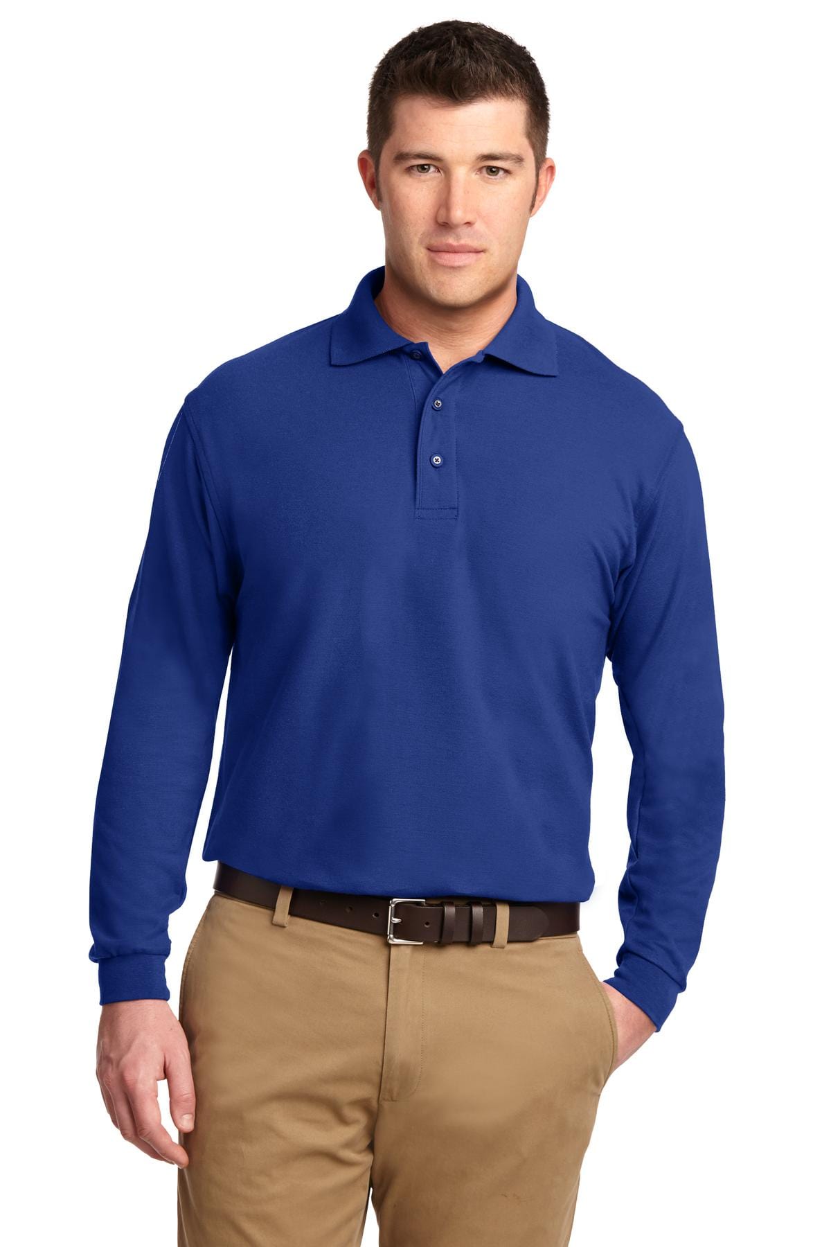 Port Authority Tall Silk Touch Long Sleeve Polo. TLK500LS in 
