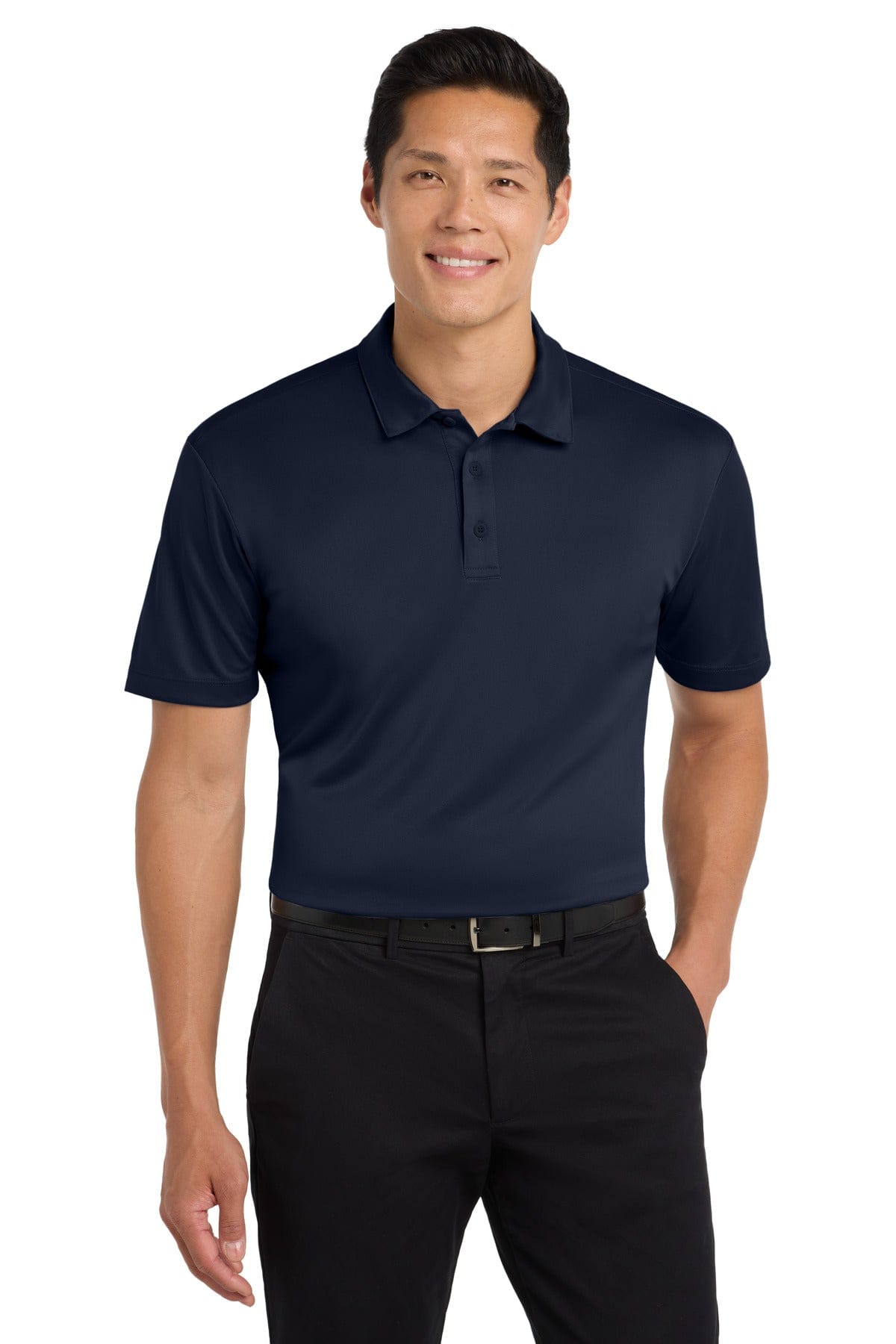 Port Authority Polos/Knits LT / Navy Port Authority Tall Silk Touch Performance Polo. TLK540