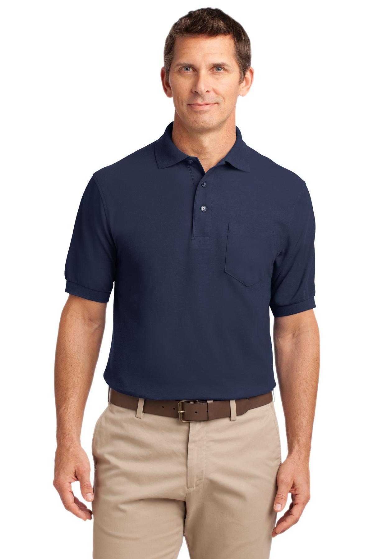 Port Authority Tall Silk Touch Polo with Pocket. TLK500P in 