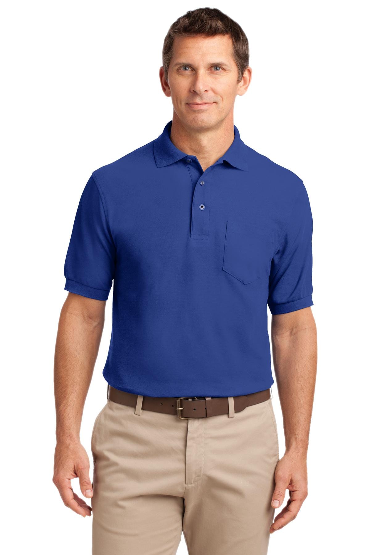 Port Authority Tall Silk Touch Polo with Pocket. TLK500P in 