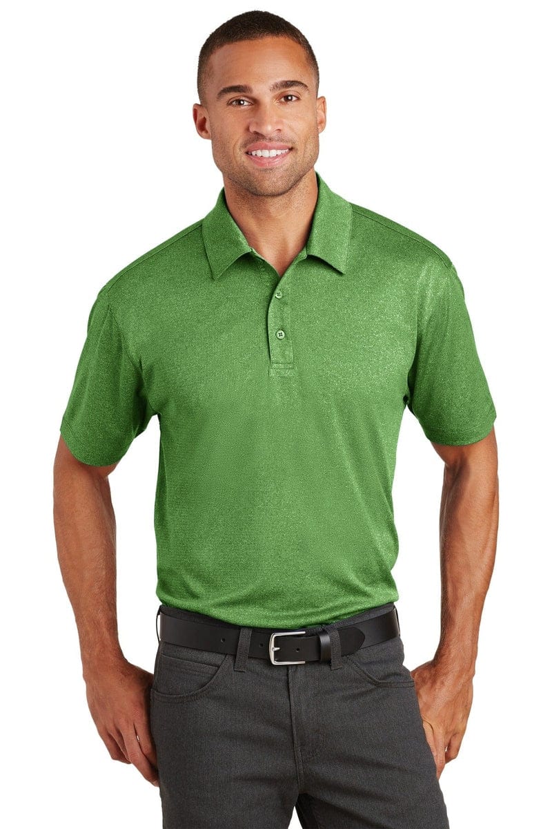 Port Authority Trace Heather Polo. K576 in 