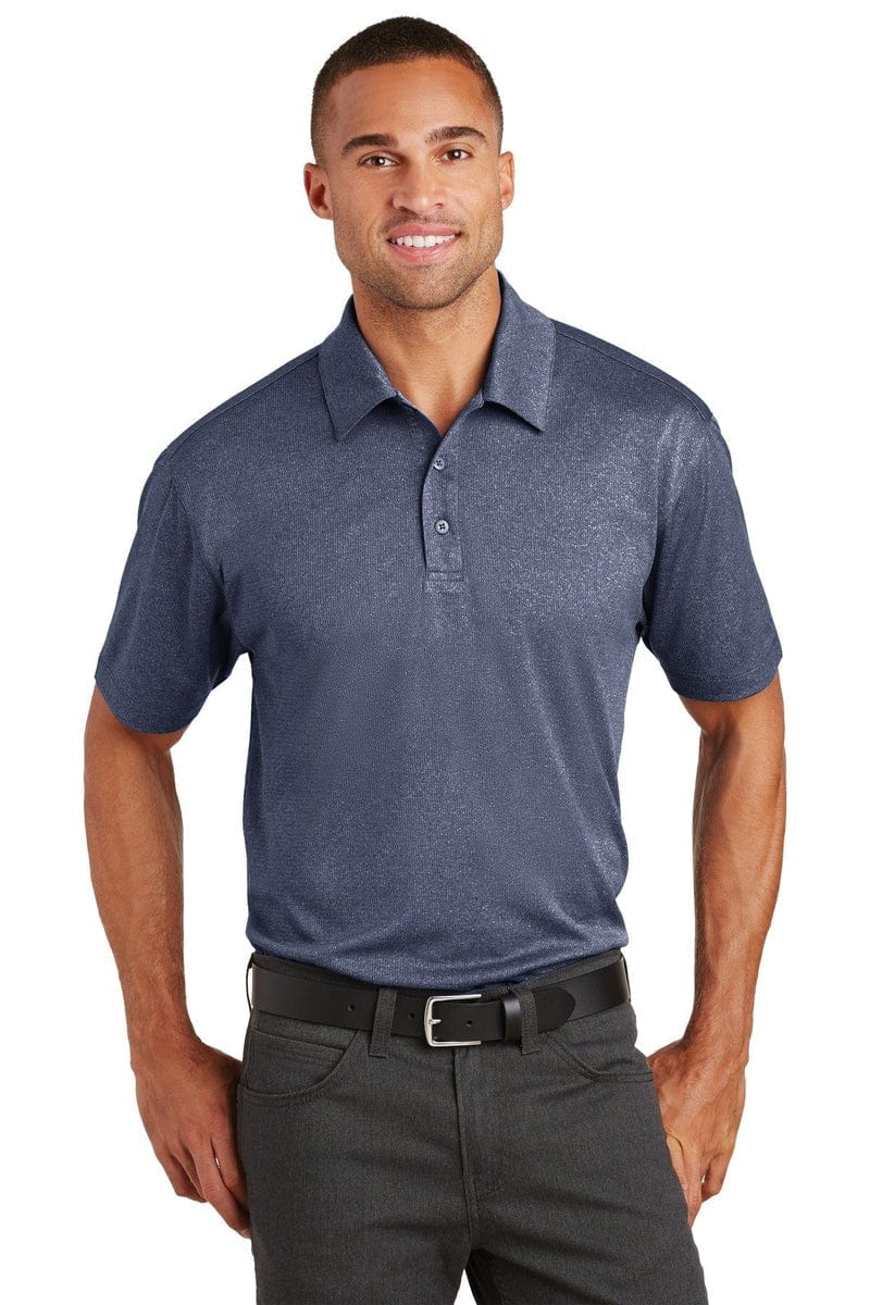 Port Authority Trace Heather Polo. K576 in 