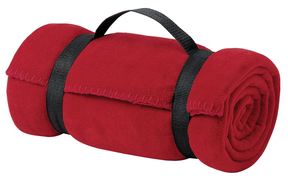 Port Authority Accessories OSFA / Red Port Authority - Value Fleece Blanket with Strap. BP10