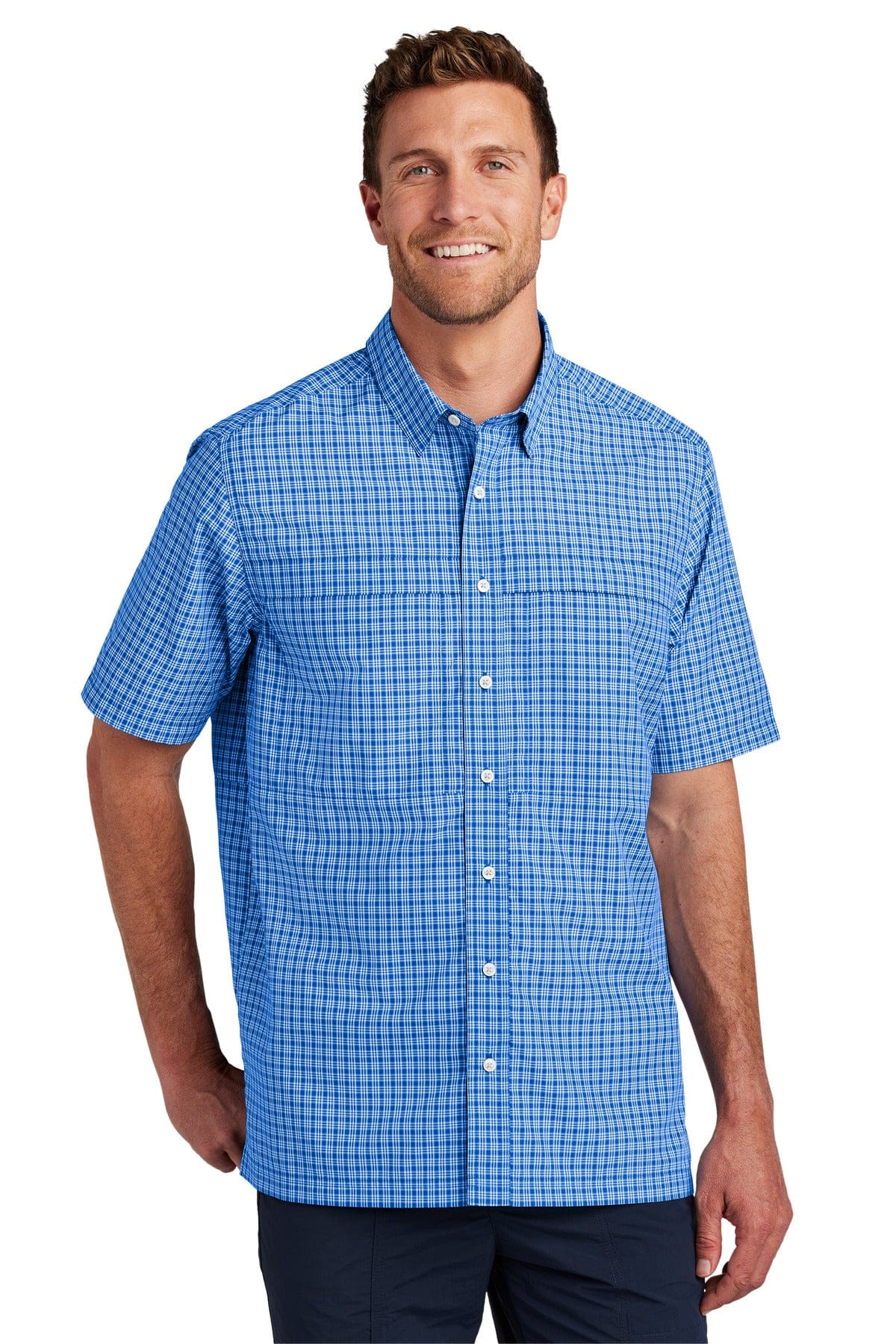 Port Authority W961 Short Sleeve UV Daybreak Shirt in 