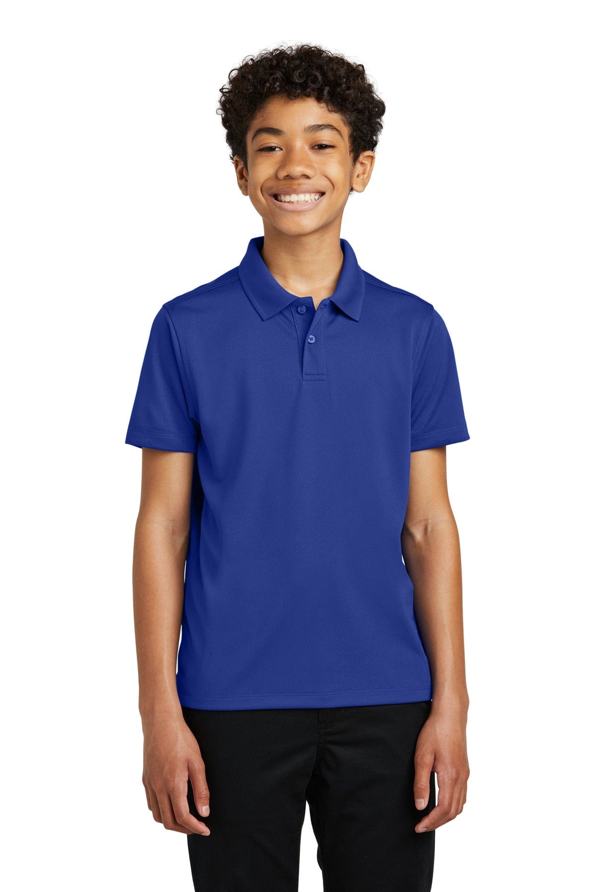 Port Authority Y110 Youth Dry Zone UV Micro-Mesh Polo in True Royal