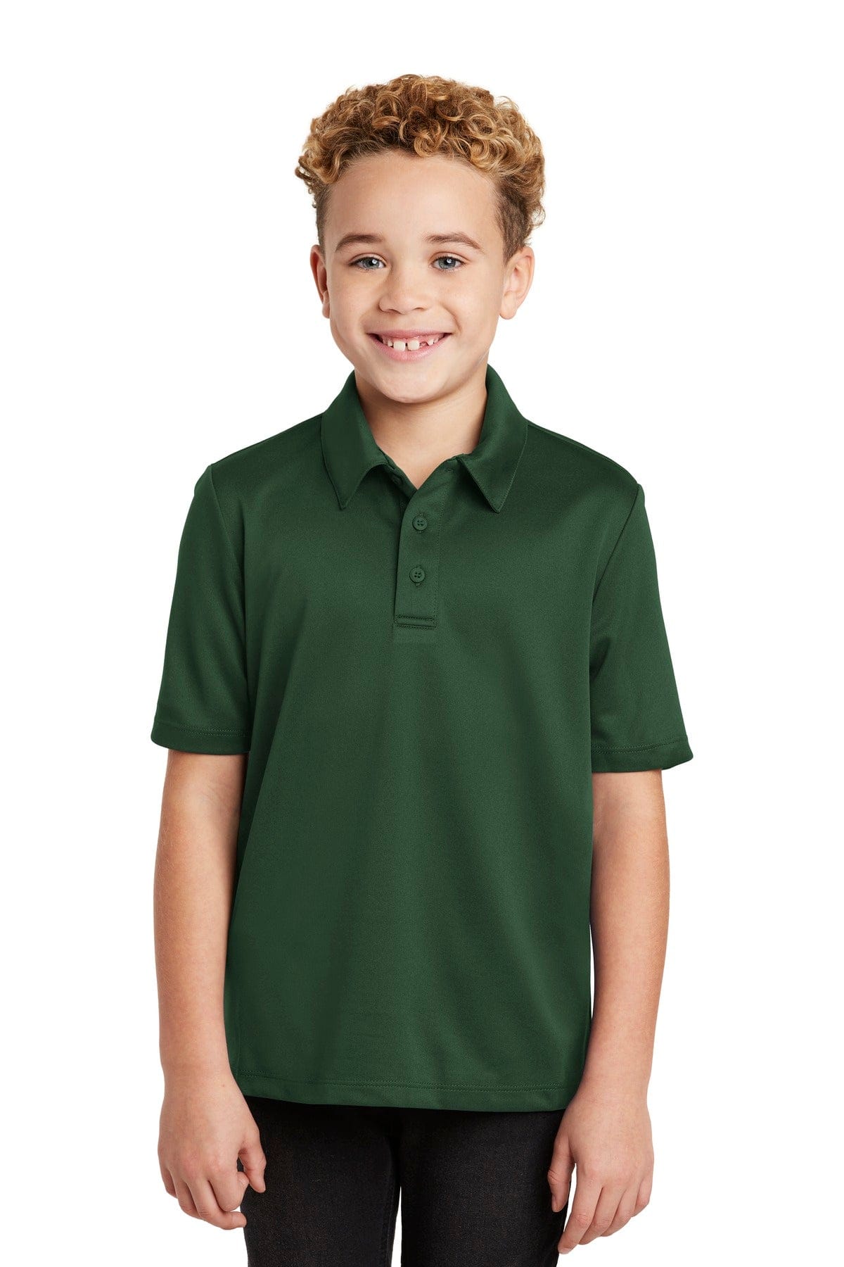 Port Authority Polos/Knits XS / Dark Green Port Authority Youth Silk Touch Performance Polo. Y540