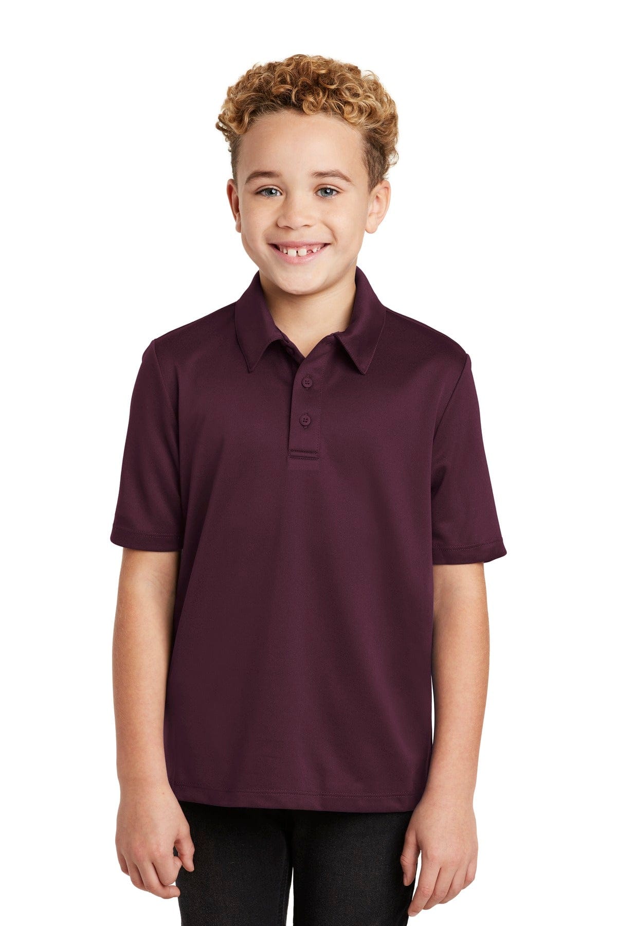 Port Authority Polos/Knits XS / Maroon Port Authority Youth Silk Touch Performance Polo. Y540