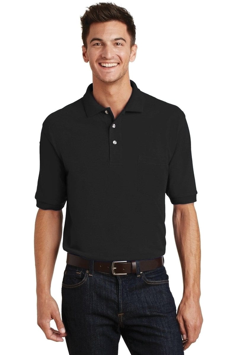 Port Authority ® Heavyweight Cotton Pique Polo with Pocket. K420P