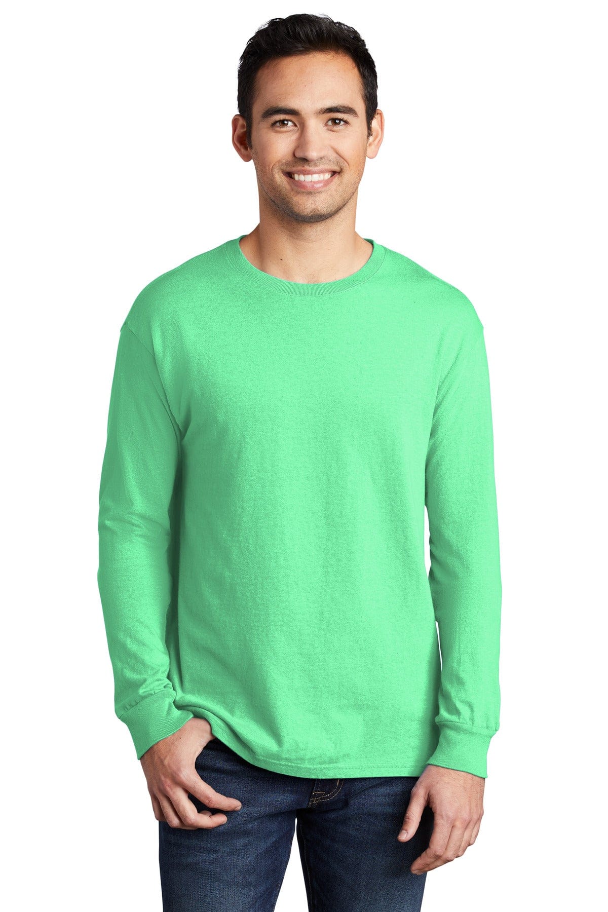 Port & Company T-Shirts Port & Company Beach Wash Garment-Dyed Long Sleeve Tee PC099LS, Basic Colors