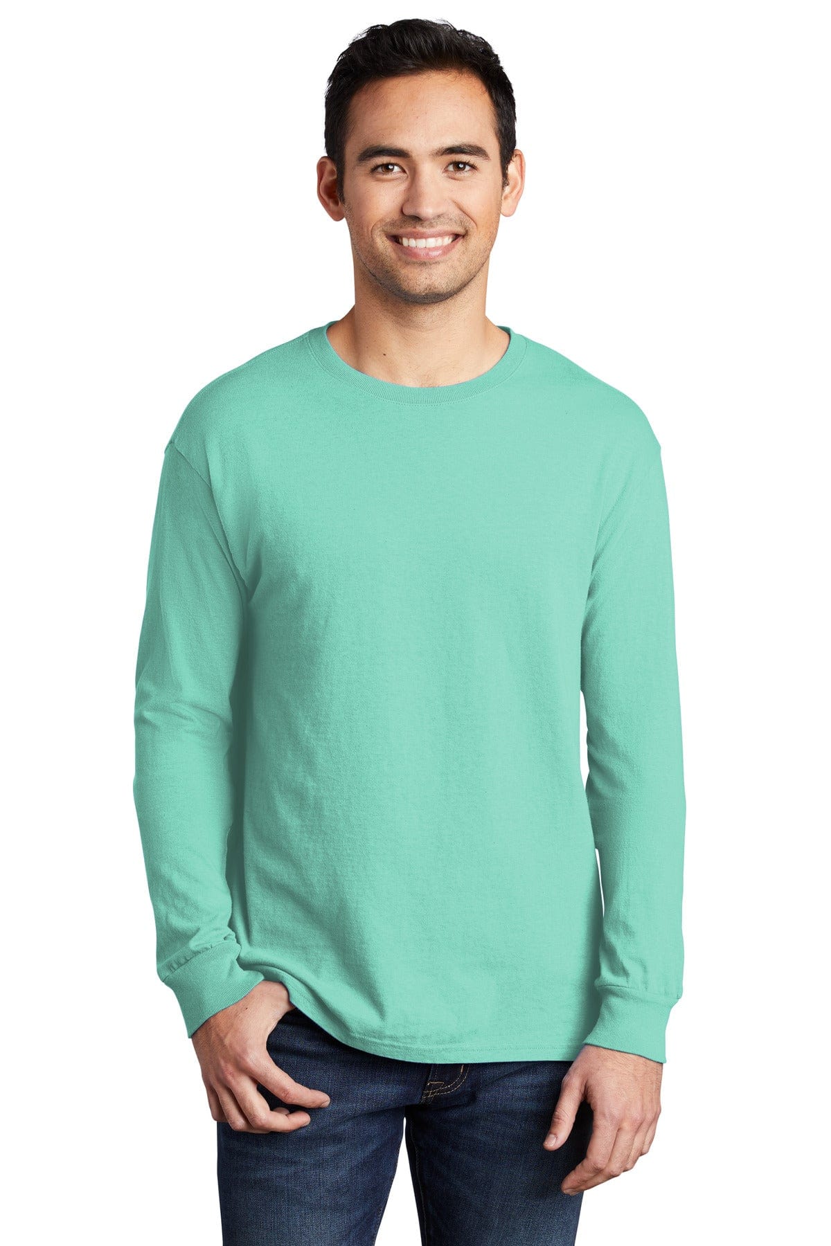 Port & Company Beach Wash Garment-Dyed Long Sleeve Tee PC099LS, Basic Colors in 