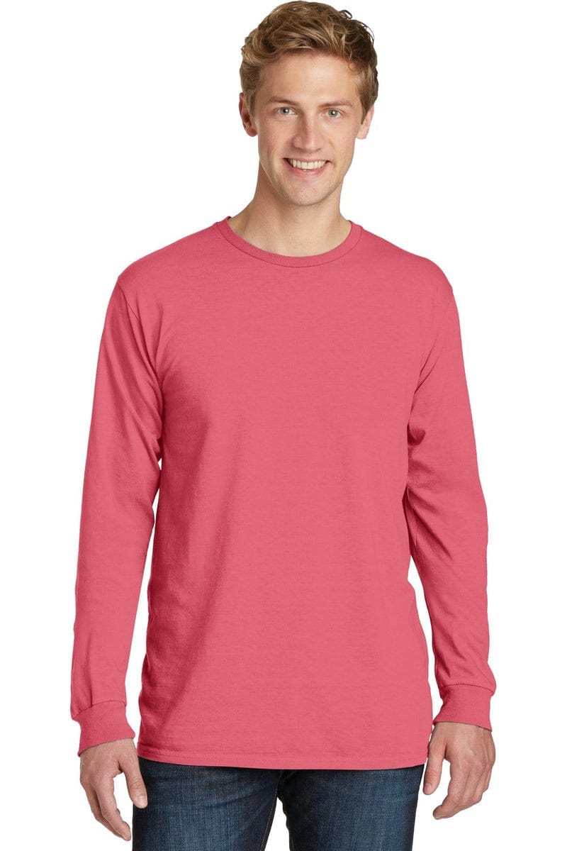 Port & Company Beach Wash Garment-Dyed Long Sleeve Tee PC099LS in 